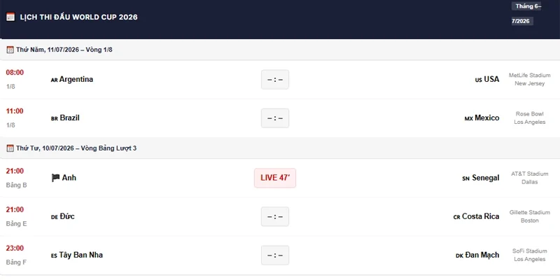 World Cup 2026 3 Hướng dẫn xem bảng kèo chi tiết tại website Tỷ Lệ Kèo